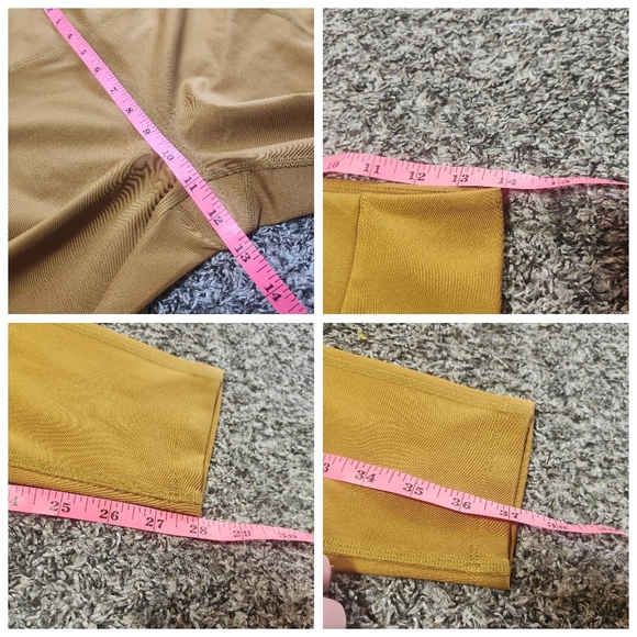 Girlfriend Collective Paloma Bra High Waist Legging Set Size Large In Saddle - Picture 15 of 16